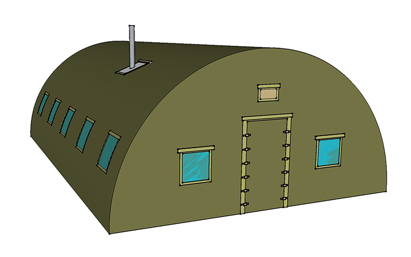 Half Barrel Tent 40ft