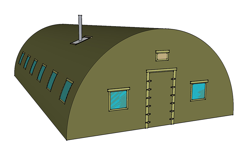 Half Barrel Tent 40ft