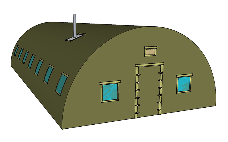 Half Barrel Tent 47ft