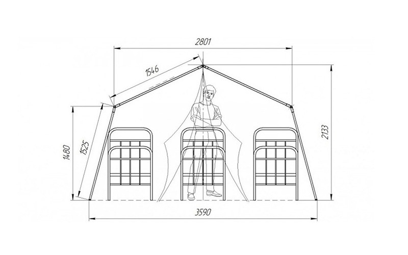 Палатка Памир-8